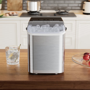 Smugdesk.com 26.5 Lb. Daily Production Bullet Clear Ice Portable Ice Maker