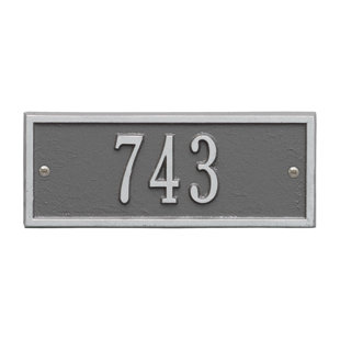 WHITEHALL PRODUCTS 1- Line Wall Mount Address Plaque