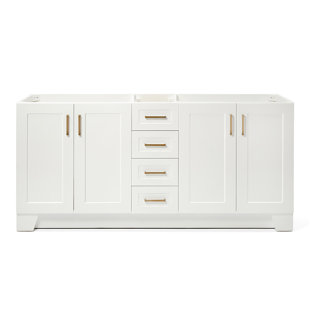 ARIEL BATH 72" Double Bathroom Vanity Base Only