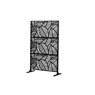 EASCOM Yoan Patio Outdoor Privacy Screen 3 - Panel Freestanding, Decorative Room Divider