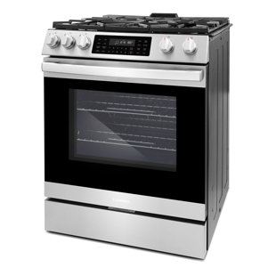 Cosmo 30 in. Lumin Collection 6.1 cu. ft. Gas Range with 5 Burners, Convection Oven, Self Clean, Air Fry in Stainless Steel