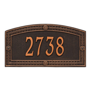 WHITEHALL PRODUCTS Personalized Standard 1-Line Wall Address Plaque