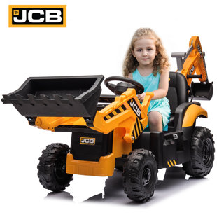 NEECHIPRO Licensed JCB 24V Kids Ride on Excavator / Tractors Battery Powered Ride On Construction Toy w/ Remote