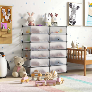 REBRILLIANT Jessica 24 Pair Stackable Shoe Storage Cabinet