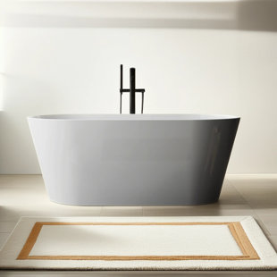 MESA HOME DEPOT 59'' x 30.75'' Freestanding Soaking Acrylic Bathtub