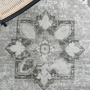 MISTANA™ DeBary Oriental Dark Sage/Ivory Area Rug