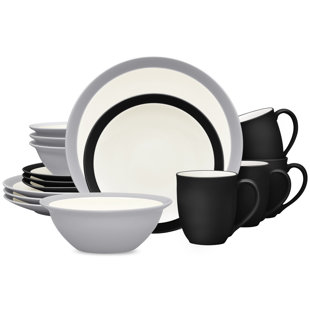 Noritake Colorwave 16-Piece Curve Dinnerware Set, Service for 4