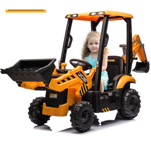 NEECHIPRO Licensed JCB 12V Kids Ride on Excavator / Tractors Battery Powered Ride On Construction Toy w/ Remote