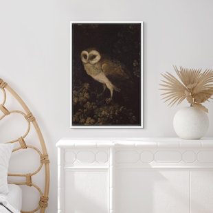 IDEA4WALL Animals " Wild Animals Owl Farmhouse Decor Rustic Nature Animals Modern Art Cozy Decor "