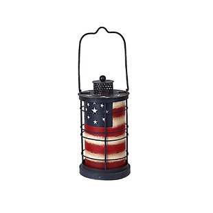 ATTRACTION DESIGN HOME American Glory 8.5" H Metal Tabletop Lantern