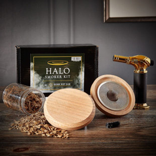 CANORA GREY Halo Whiskey Smoker Custom Gift Set