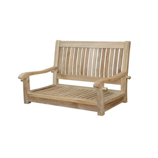 SKYLINE DECOR Gauthier 2 Person Solid Wood Porch Swing (Set of 2)