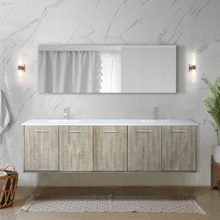 LEXORA 80'' Double Bathroom Vanity with Top