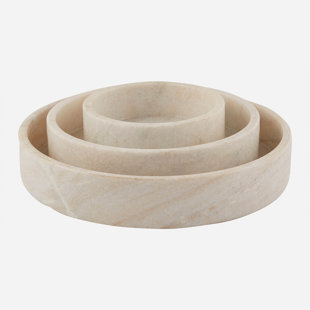 BOBO INTRIGUING OBJECTS Marble Decorative Bowl - Set of 3