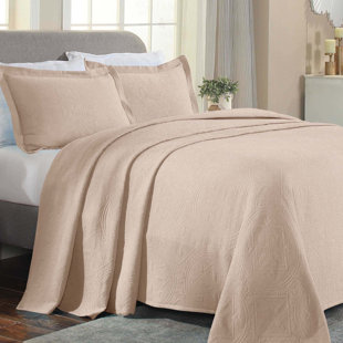 BIRCH LANE™ Scotia Celtic Circle Cotton All Season Jacquard Matelasse Bedspread with Shams