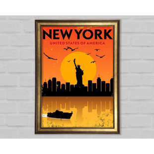 CLASSICLIVING Freiheitsstatue Poster - Einzelner Bilderrahmen Kunstdrucke