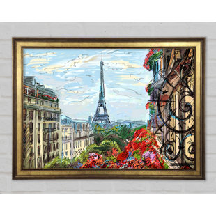 LILY MANOR Eiffelturm über der Stadt 9 - Druck