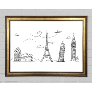 LILY MANOR Berühmte Städte in Europa 2 - Drucken