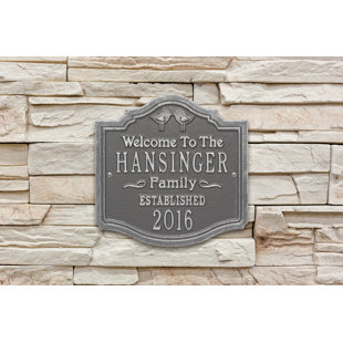 WHITEHALL PRODUCTS 5-Line Wall Address Plaque