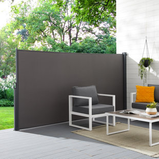 Canopee Retractable Side Awning Extendable Outdoor Patio Divider Gray
