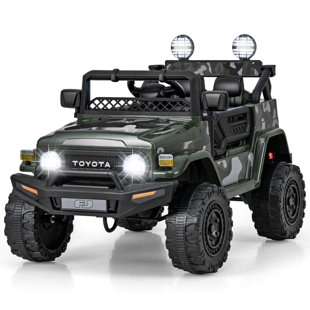 Kimbosmart 12 Volt Toyota Ride On Car Battery Powered Eelectric Car Ride on Toy with Remote Control