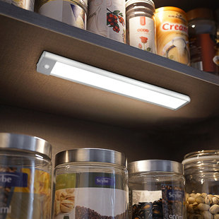 LEPOTEC 12 Inch Under Cabinet Lighting, 54 LED Wireless Rechargeable Sensor Light for Kitchen, Closet, Stairs