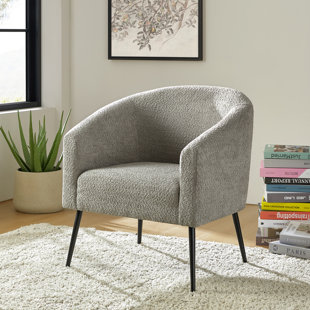 WADE LOGAN® Cadie Modern Boucle Armchair with Metal Legs