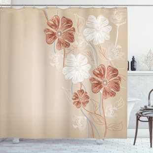 AMBESONNE Shower Curtain with Hooks Included