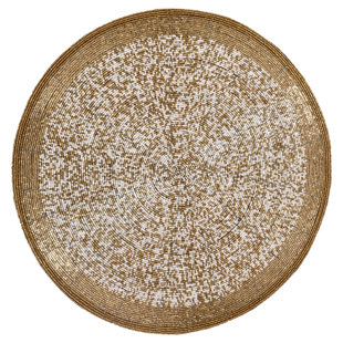 DECOZEN Jute/Rattan, Plastic No Pattern Round Placemat