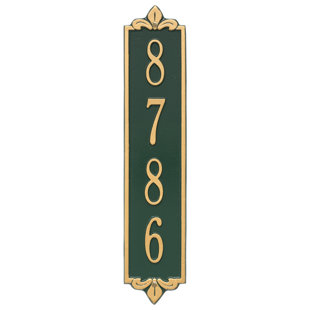 WHITEHALL PRODUCTS Lyon 1-Line Wall Address Plaque