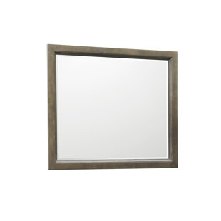 SCOTT LIVING Denman Solid Wood Rectangle Wall Mirror