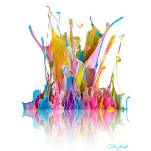 JAXSON REA Colorful Crescendo On Canvas by Don Farrall Print