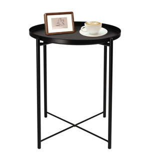 SIMPOL HOME Iron Tray Top End Table