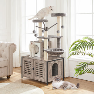 ARCHIE & OSCAR™ Burslem 52'' Cat Tree with Litter Box Enclosure