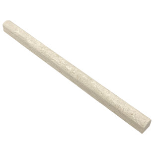 PARVATILE Ivory 12'' L x 0.75'' W Round Tile Trim