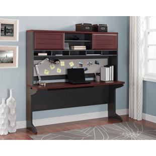 UPPER SQUARE™ Hythe 2 Piece Configurable Rectangular Executive Desk Office Set with Hutch