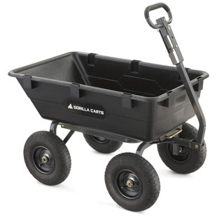 GORILLA CARTS 26.2'' H x 25.7'' W Utility Cart with Wheels