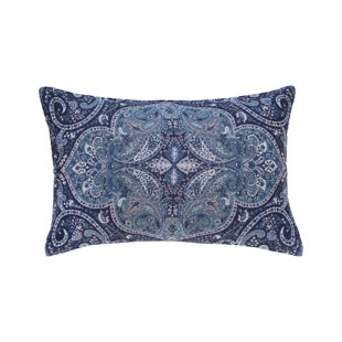 ELISABETH YORK Suman Paisley Cotton Throw Pillow