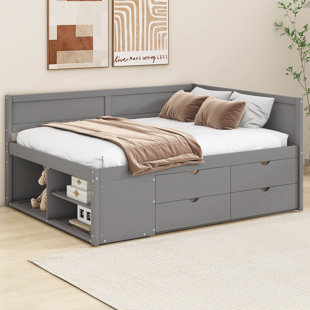 RED BARREL STUDIO® Jaziyah Panel Storage Bed