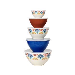 ABODE HOMEWARES Melamine 10 Piece Mixing Bowl Set