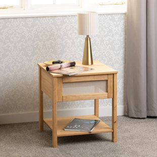 ALPEN HOME Beames Solid Wood Side Table with Storage