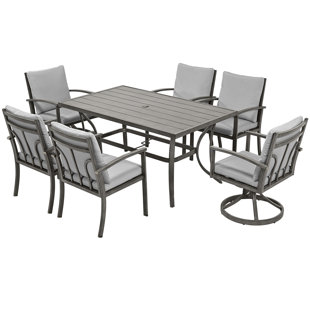 EGEIROS LIFE Modique Rectangular Outdoor Dining Set with Cushions