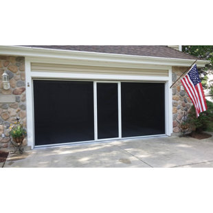 LIFESTYLE SCREENS THE MOST VERSATILE GARAGE SCREEN ON THE PLANET Garage Door Screen with Passage Door (7'H Tall Units)