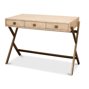 SARREID LTD Shagreen Solid Wood Base Writing Desk