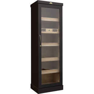 HUMIDOR SUPREME Cigar Tower Shelf Unit Storage Capacity of 2,000 to 3,000 Cigars (Ebony)