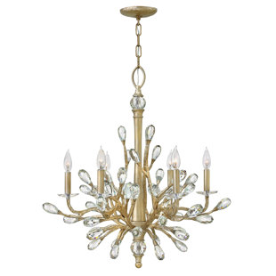 FREDRICK RAMOND Eve 6 - Light Dimmable Classic / Traditional Chandelier