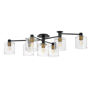 HINKLEY Axel Seven Light Adjustable Semi-Flush Mount Ceiling Light