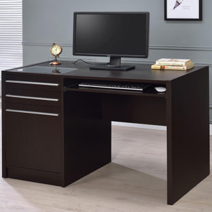 HOKKU DESIGNS Yasina 46.85'' W Rectangle Computer Desk in Cappuccino