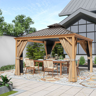 EGEIROS LIFE 12 Ft. W x 12 Ft. D Aluminum Patio Gazebo