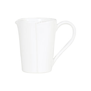 VIETRI Lastra White Pitcher